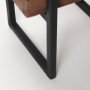 70157 - Jadine Set of 2 Medium Brown Wood w/ Black Metal Rectangle Frames