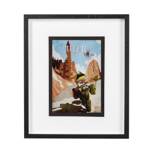 Utah Go USA (M) by Mercana Studio a Framed Art Print Matted under Glass
