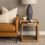 69944 - Alanna 22.0L x 15.0W x 22.0H Set of 2 Brown Wood Nesting Accent Tables