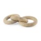 70125 - Alize Solid Wood Circular Chain Link Decorative Object