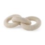 70126 - Alize Cotton Rope Wrapped Solid Wood Circular Chain Link Decorative Object