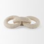 70126 - Alize Cotton Rope Wrapped Solid Wood Circular Chain Link Decorative Object