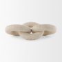 70126 - Alize Cotton Rope Wrapped Solid Wood Circular Chain Link Decorative Object