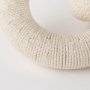 70126 - Alize Cotton Rope Wrapped Solid Wood Circular Chain Link Decorative Object