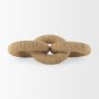 70127 - Alize Jute Wrapped Solid Wood Circular Chain Link Decorative Object