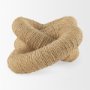 70127 - Alize Jute Wrapped Solid Wood Circular Chain Link Decorative Object