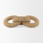 70127 - Alize Jute Wrapped Solid Wood Circular Chain Link Decorative Object