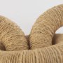 70127 - Alize Jute Wrapped Solid Wood Circular Chain Link Decorative Object