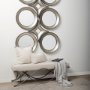 37199 - Ovallas 17L x 17H Star Champagne Wood Frame Mirror