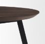 70107 - Todd Dark Brown Wood W/ Metal Legs Side Table