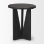 70110 - Mattius Black Wood Accent Table