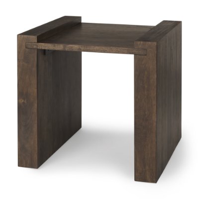 70113 - Athelia Dark Brown Wood Accent Table