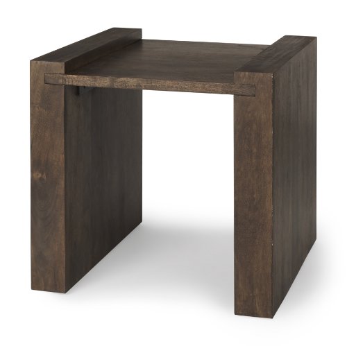 70113 - Athelia Dark Brown Wood Accent Table