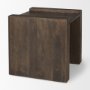 70113 - Athelia Dark Brown Wood Accent Table