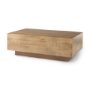 70116 - Hayden Light Brown Wood Rectangular Coffee Table