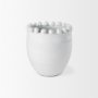 70162 - Basin Small Off-White Glazed Vase