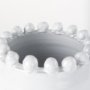 70163 - Basin Medium Off-White Glazed Vase