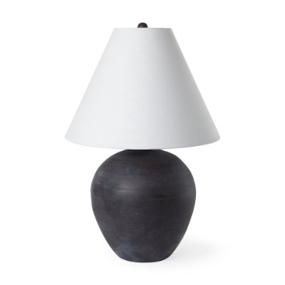 70166 - Marvin Black Ceramic Table Lamp 