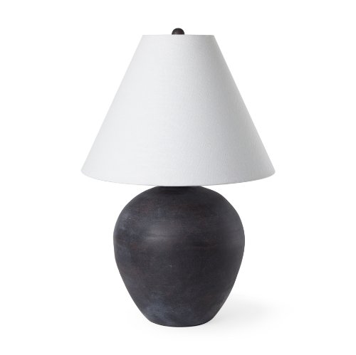 70166 - Marvin Black Ceramic Table Lamp 