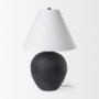 70166 - Marvin Black Ceramic Table Lamp 