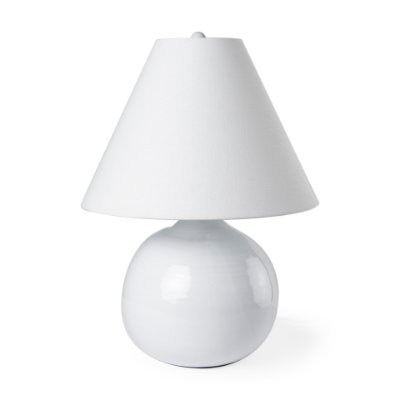 70169 - Mehdi White Ceramic Table Lamp