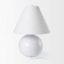 70169 - Mehdi White Ceramic Table Lamp
