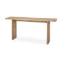 70172 - Grier 65" Light Brown Solid Wood w/ Cane Console Table
