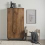 69942 - Astrid 36.0L x 17.0W x 70.0H Medium Brown Solid Wood Armoire