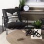 67817 - Wilhelm II (Large) 10L x 10W Black Metal Link Decor Object