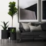 68841 - Claypoole (Set of 3) Black Plant Stands