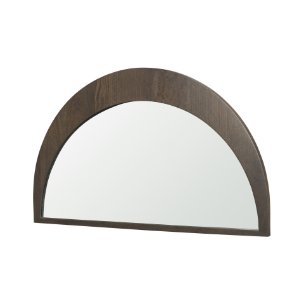 Celeste Dark Brown Wood Small Mirror