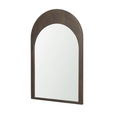 70140 - Celeste Dark Brown Wood Arched Mirror