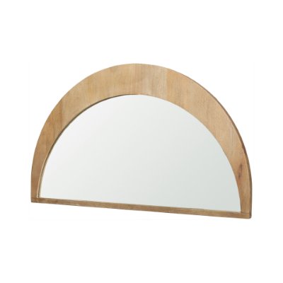 70141 - Celeste Light Brown Wood Small Mirror