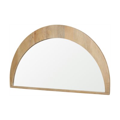 70142 - Celeste Light Brown Wood Large Mirror