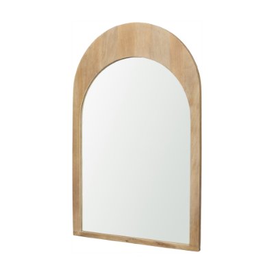 70143 - Celeste Light Brown Wood Arched Mirror