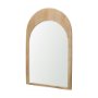70143 - Celeste Light Brown Wood Arched Mirror