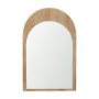 70143 - Celeste Light Brown Wood Arched Mirror