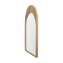 70143 - Celeste Light Brown Wood Arched Mirror