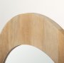 70143 - Celeste Light Brown Wood Arched Mirror