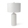 68340 - Melanie 17.0L x 17.0W x 30.5H White Shade W/White Base Table Lamp