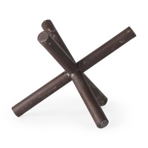 Astericks I (Large) 10L x 10W Brown Metal Decor Object