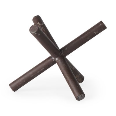 67200 - Astericks I (Large) 10L x 10W Brown Metal Decor Object