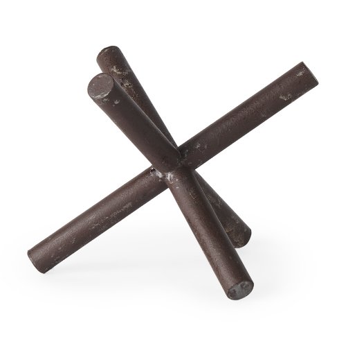 67200 - Astericks I (Large) 10L x 10W Brown Metal Decor Object
