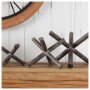 67201 - Astericks II (Medium) 8L x 7W Brown Metal Decor Object
