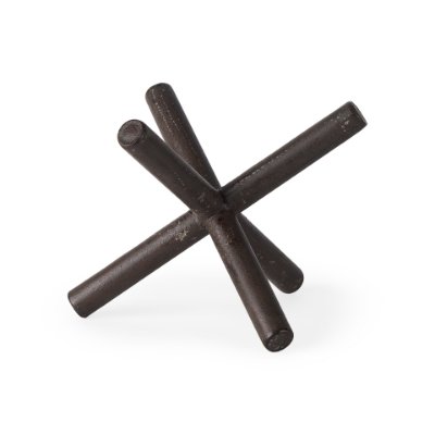 67201 - Astericks II (Medium) 8L x 7W Brown Metal Decor Object