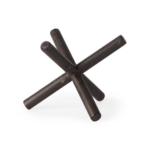 67201 - Astericks II (Medium) 8L x 7W Brown Metal Decor Object