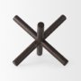 67201 - Astericks II (Medium) 8L x 7W Brown Metal Decor Object