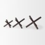 67201 - Astericks II (Medium) 8L x 7W Brown Metal Decor Object