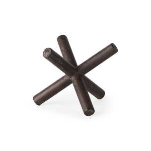 Astericks III (Small) 6L x 6W Brown Metal Decor Object