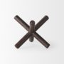 67202 - Astericks III (Small) 6L x 6W Brown Metal Decor Object